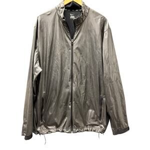Nike Shield Jacket Mens XXL Gunmetal Gray Metallic Water Wind Repel Full Zip